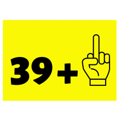 Geschenktüte 39 PLUS - zum Befüllen