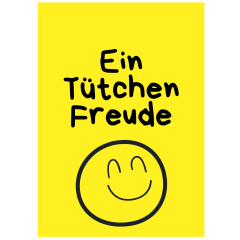 Geschenktüte EIN TÜTCHEN FREUDE - zum Befüllen