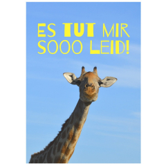 Geschenktüte ES TUT MIR SOOO LEID! - zum Befüllen