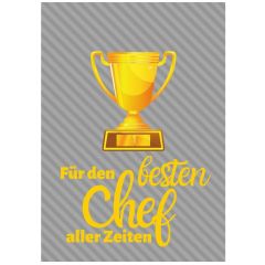 Geschenktüte FÜR DEN BESTEN CHEF - zum Befüllen