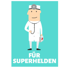 Geschenktüte FÜR SUPERHELDEN ARZT - zum Befüllen