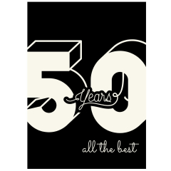 Minicard 50. Geburtstag „50 Years“