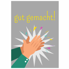 Minicard zur Belohnung „Gut gemacht!“