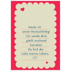 Geschenktüte HEUTE IST UNSER HOCHZEITSTAG! - zum Befüllen