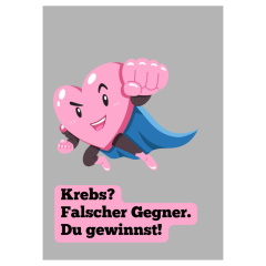 Minicard gute Besserung – Krebs? Falscher Gegner. Du gewinnst!
