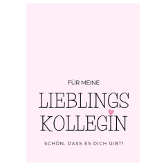 Geschenktüte LIEBLINGSKOLLEGIN - zum Befüllen