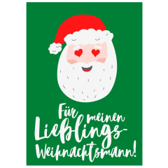 Geschenktüte X-MAS ICON LIEBLINGSWEIHNACHTSMANN - zum Befüllen