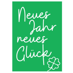 Geschenktüte „Neues Jahr, neues Glück“ – Geschenkverpackung für Neujahrsgeschenke