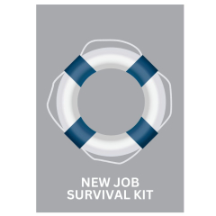 Minicard zum neuen Job „New Job Survival Kit“