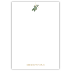 Minicard Weihnachten – Weihnachtskärtchen für Pflegekräfte / Pflegeheld:in