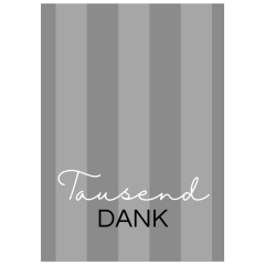 Minicard Danke – Dankeschön „Tausend Dank“