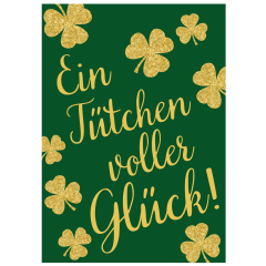 Geschenktüte viel Glück „Ein Tütchen voller Glück!“ – zum Befüllen