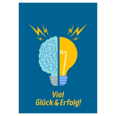 Geschenktüte „Viel Glück & Erfolg“ – zur Prüfung oder zum Jobstart – zum Befüllen