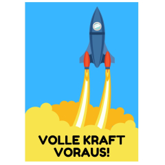 Geschenktüte Motivationsgeschenk „Volle Kraft voraus!“ – zum Befüllen
