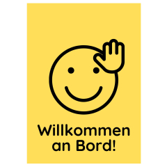 Geschenktüte Onboarding – Welcome Kit „Willkommen an Bord!“ – zum Befüllen