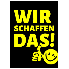 Geschenktüte Motivationsgeschenk „Wir schaffen das!“ – zum Befüllen