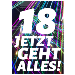 Geschenktüte 18 JETZT GEHT ALLES! - zum Befüllen