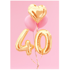 Geschenktüte 40 - Motiv Ballons - zum Befüllen