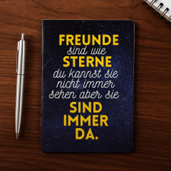 Kleines Notizheft FREUNDE SIND WIE STERNE
