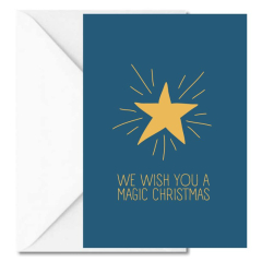 Personalisierbare Weihnachtskarte MAGIC CHRISTMAS