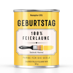 Saurer Fruchtgummi Mix Rezeptur 201 – Geburtstag – 100% Feierlaune