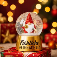 Schneekugel Fröhliche Weihnachten - Edition 2025 (Wichtel)
