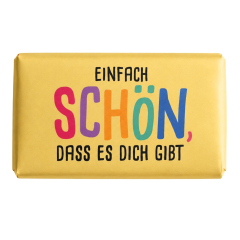Schokolade 40g „Einfach schön, dass es dich gibt“