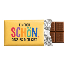 Schokolade 40g „Einfach schön, dass es dich gibt“