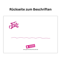 Verschlusskärtchen für Mitgebseltüte OHNE DICH - lila
