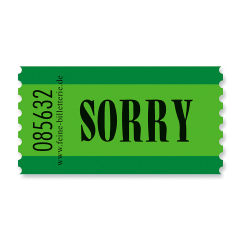 Wertmarke SORRY
