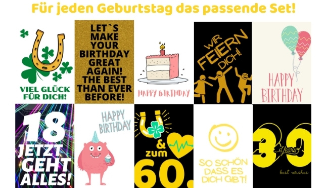 Geschenksets Geburtstag