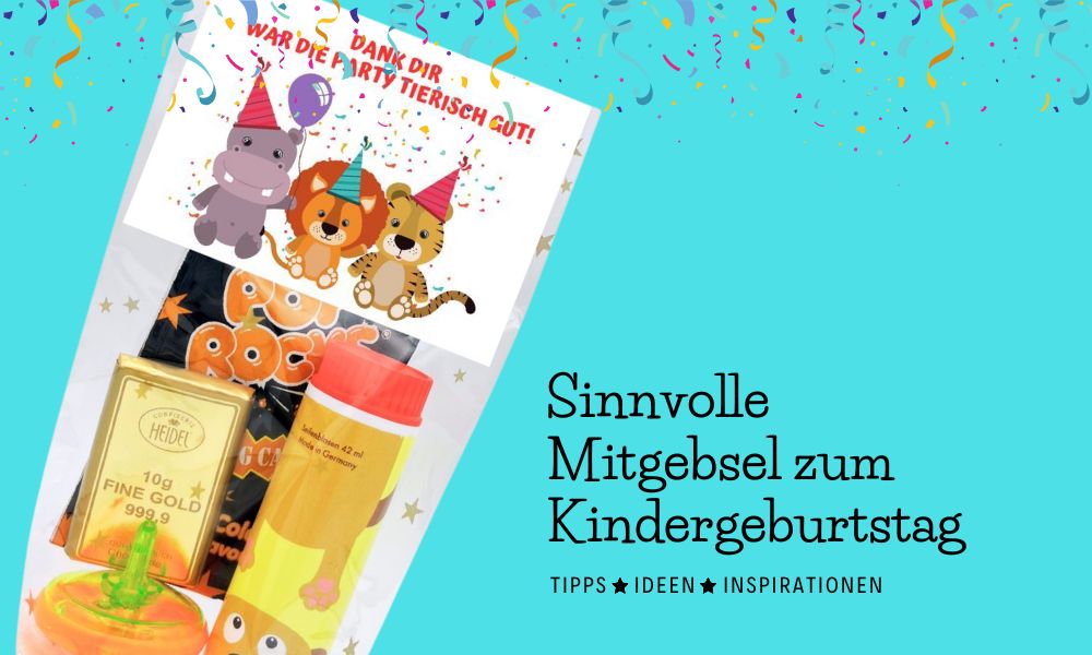 Sinnvolle Mitgebsel zum Kindergeburtstag